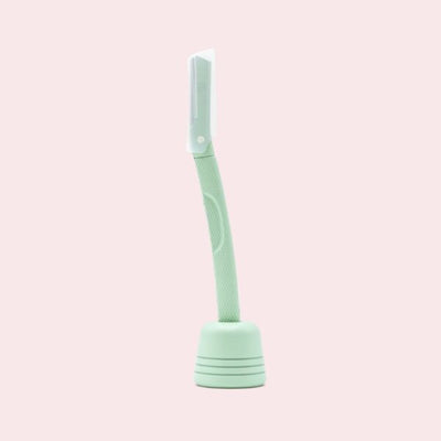Superdrug FFS Beauty Dermaplaning Kit Stand Blades Surf Green Beauty Tool - Kjøp online hos McGrocer