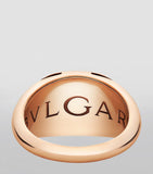 Bvlgari rose gold cabochon ring, UK version