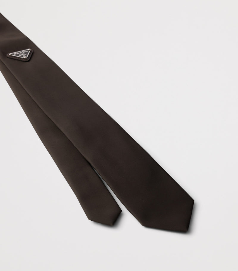 Prada Re-Nylon tie 150cm x 7cm recycled polyamide - British product