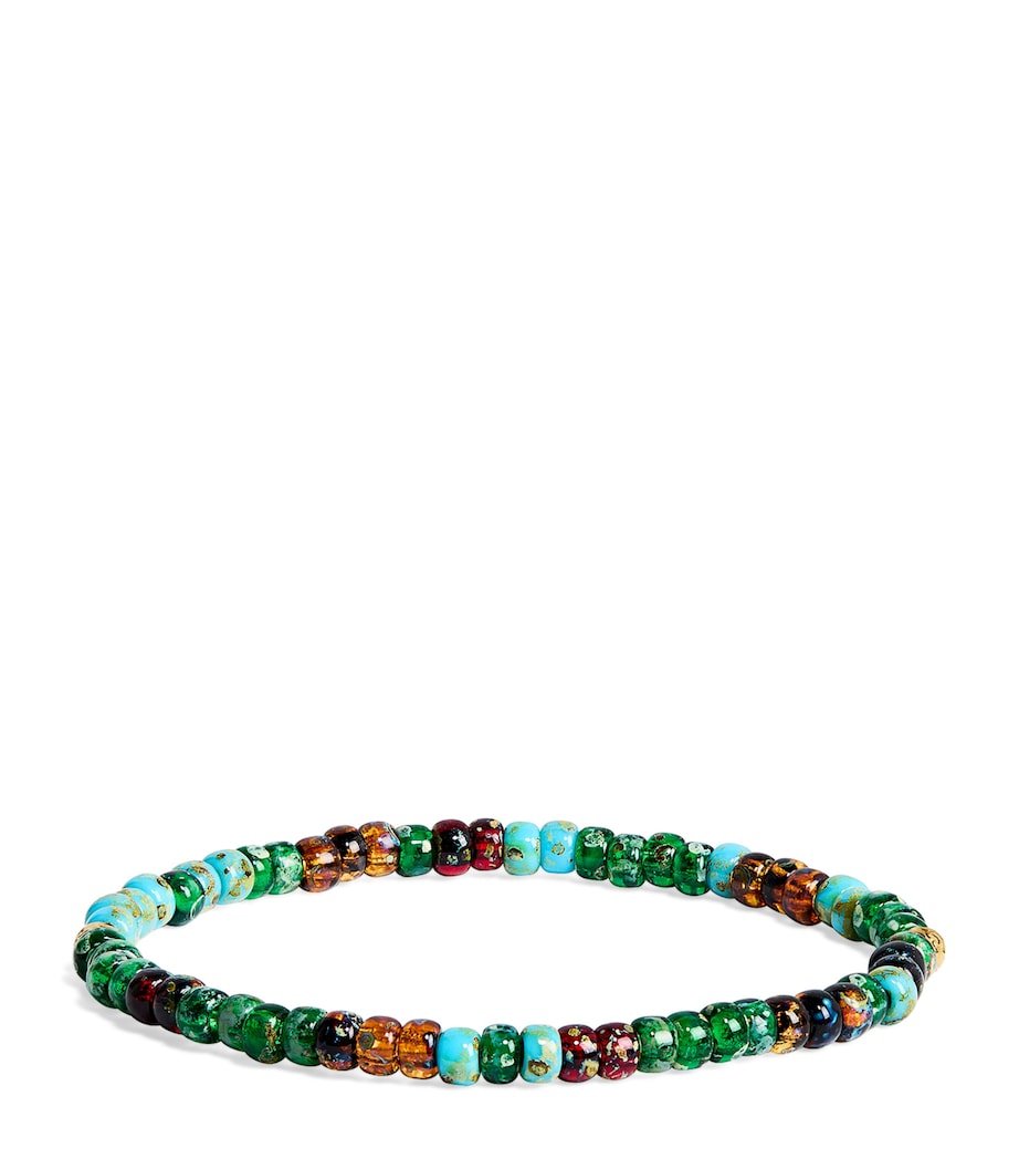 Nialaya Japanese Miyuki beaded bracelet green, imported from the UK