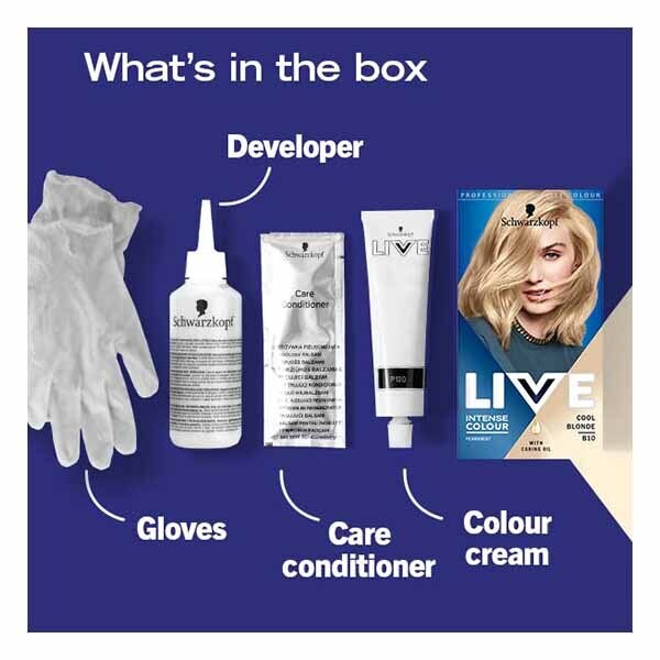 LIVE Intense Colour Permanent Blonde Hair Dye Cool Blonde GOODS Superdrug   