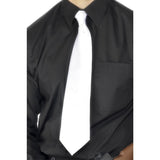 Smiffys deluxe white gangster tie (British brand)