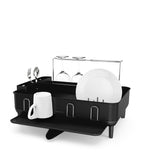 Simplehuman steel frame dish rack with rotating spout (British brand)