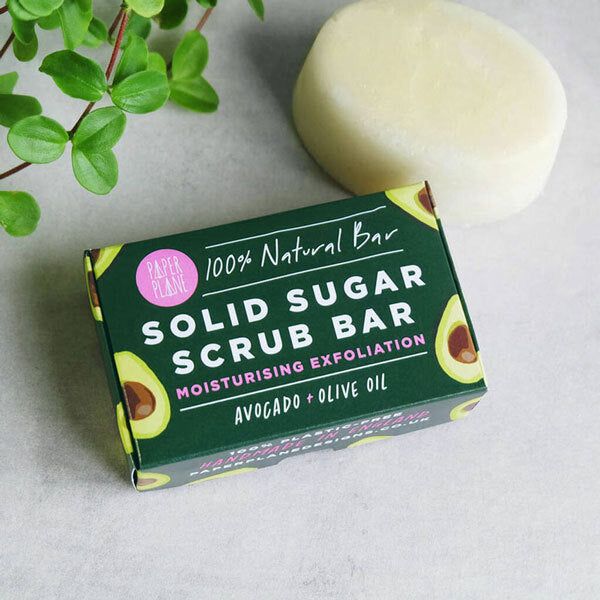 Paper Plane Avocado Solid Sugar Scrub Bar GOODS Superdrug   