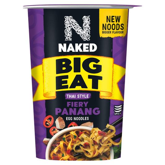 Naked Noodle The Big One Egg Noodles Thai Fiery Chicken Panang 104g GOODS Sainsburys   