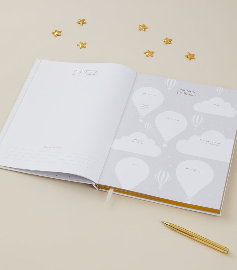 Blush and Gold Safari My Pregnancy Journal - British product