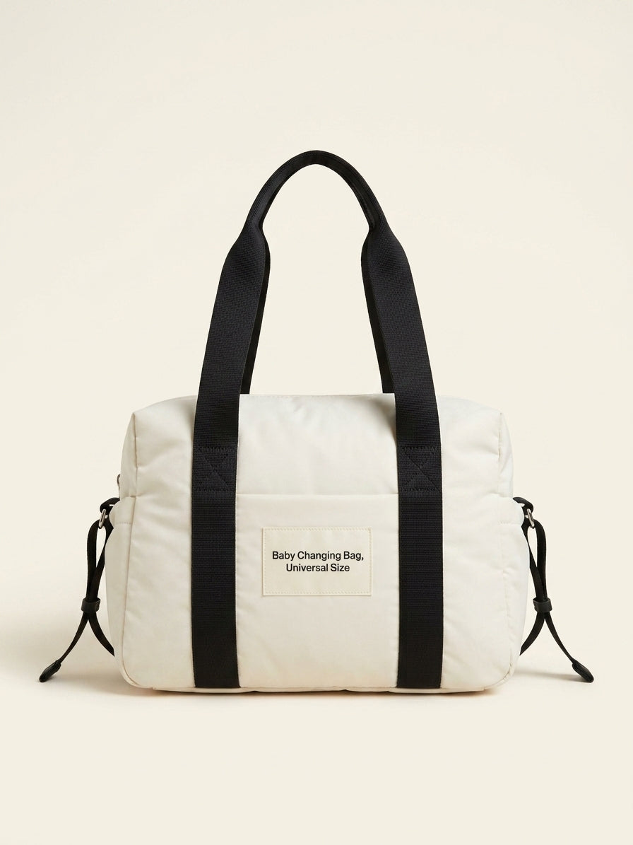 Burberry quilted nylon changing bag with cross-body strap, imported from the UK
