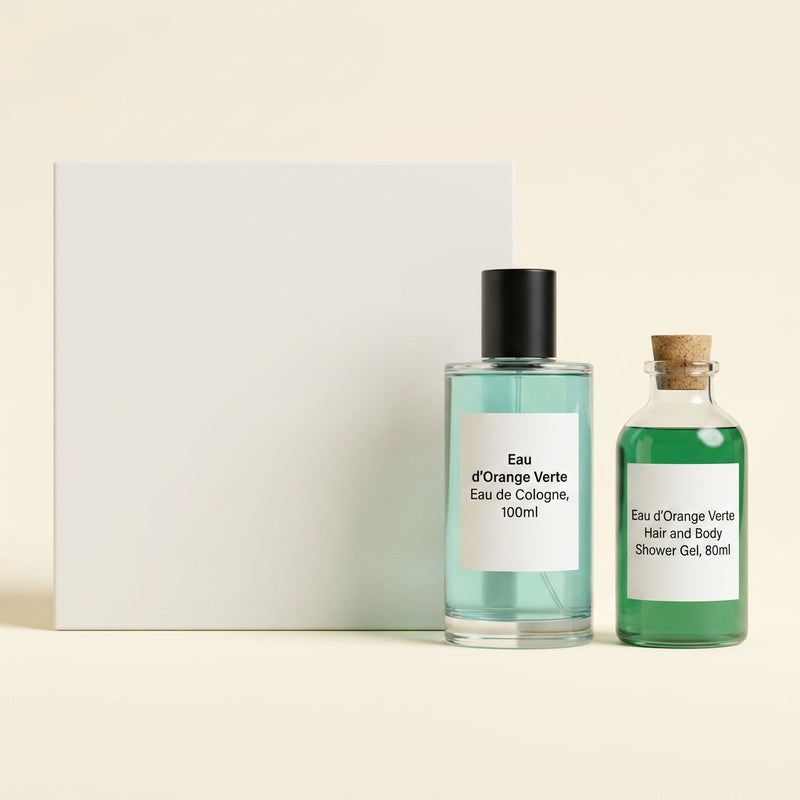 Hermes Eau d'Orange Verte cologne gift set 100ml (British brand)