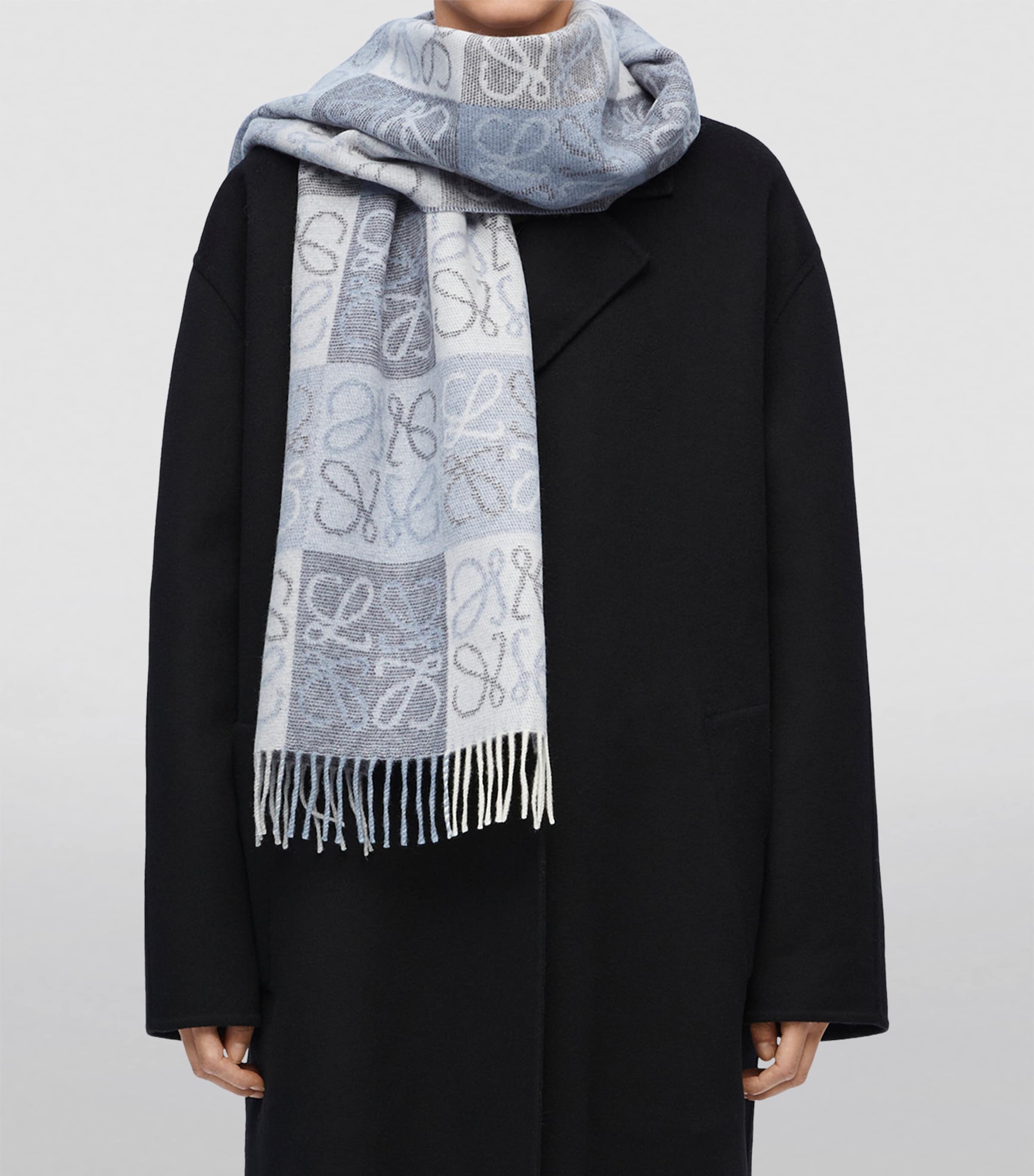 LOEWE Anagram scarf 38cm x 180cm, imported from the UK
