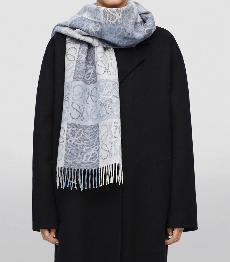 LOEWE Anagram scarf 38cm x 180cm, imported from the UK
