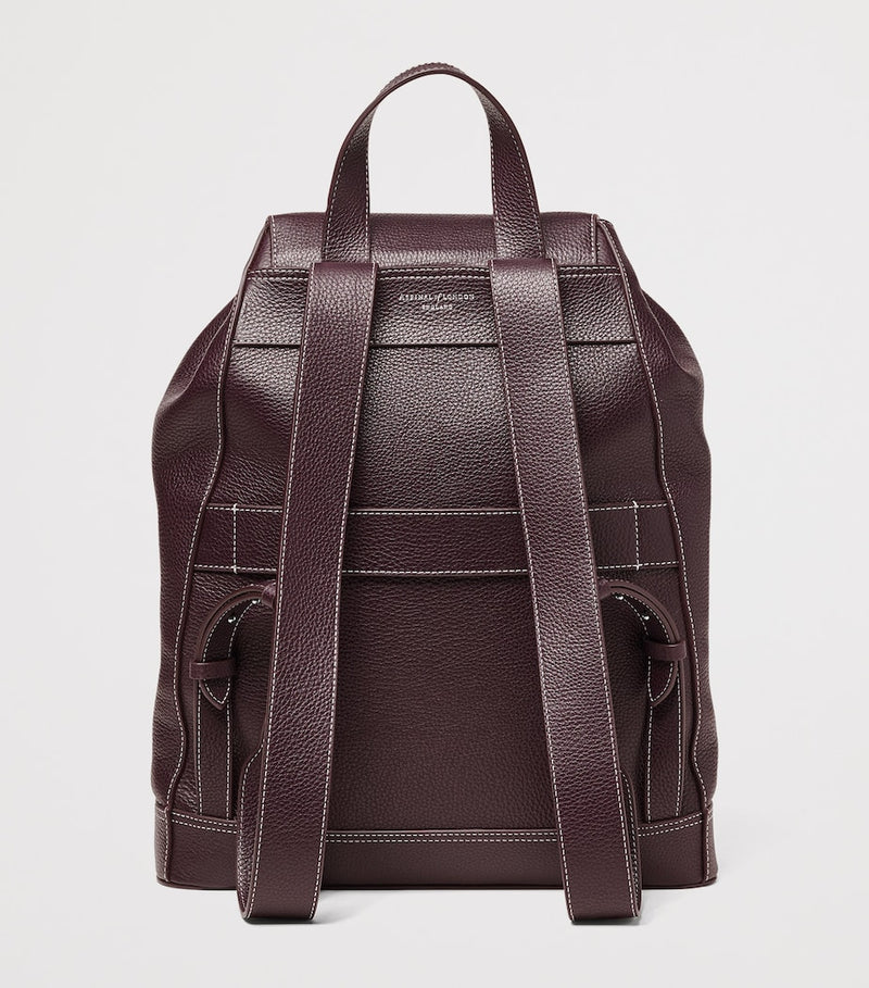 Aspinal of London medium leather Hudson backpack, imported from the UK