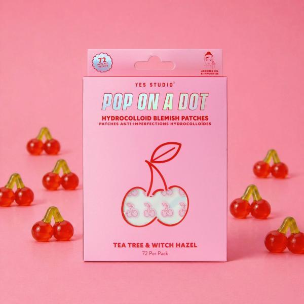 Yes Studio cherry-shaped blemish patches 72-pack (British brand)