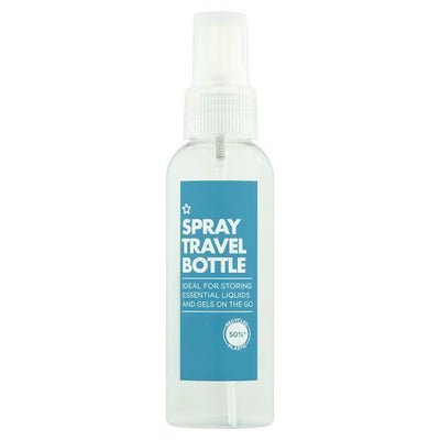Superdrug Superdrug Spray Travel Bottle 100ml Storage Container- Buy online at McGrocer