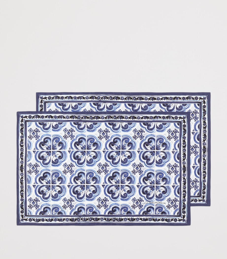 Dolce&Gabbana Casa cotton Majolica pillowcases set of two 60cm x 90cm - British product