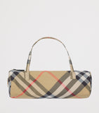 Burberry maple wood nylon check folding umbrella - British product