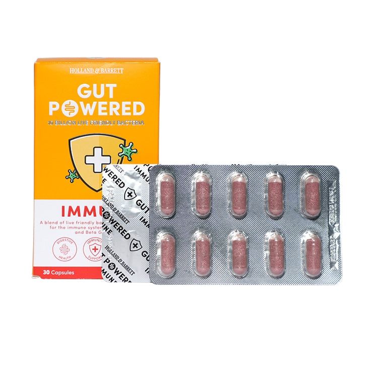 Holland & Barrett Gut Powered Immune Support 30 Capsules GOODS Holland&Barrett