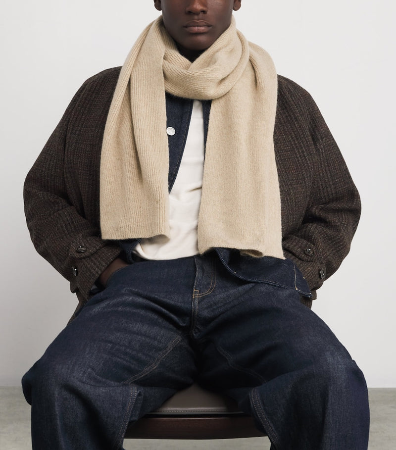 Le Bonnet lambswool angora classic scarf (British brand)