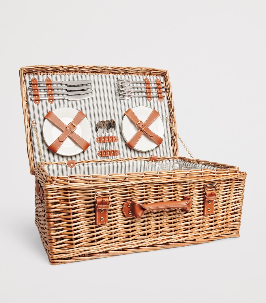 Harrods fitted picnic hamper for four (British brand)