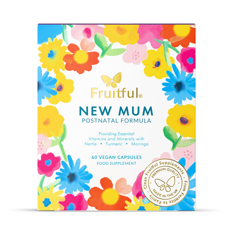 Fruitful New Mum postnatal supplement capsules 60 count, UK version