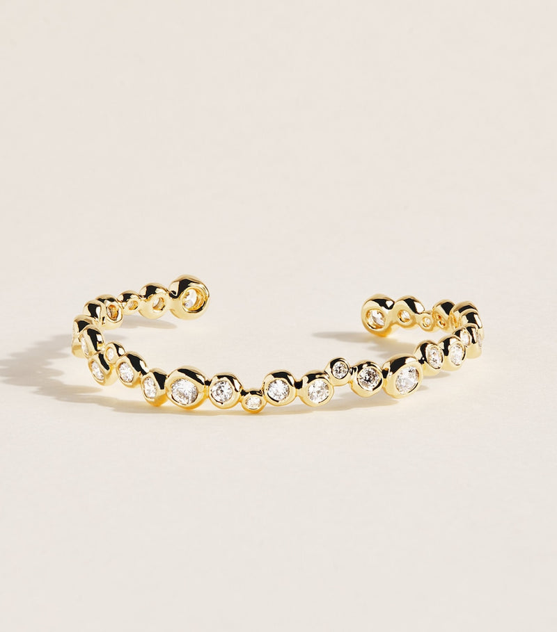 Alexis Bittar Gold-Plated Skinny Asterales Cuff Bracelet