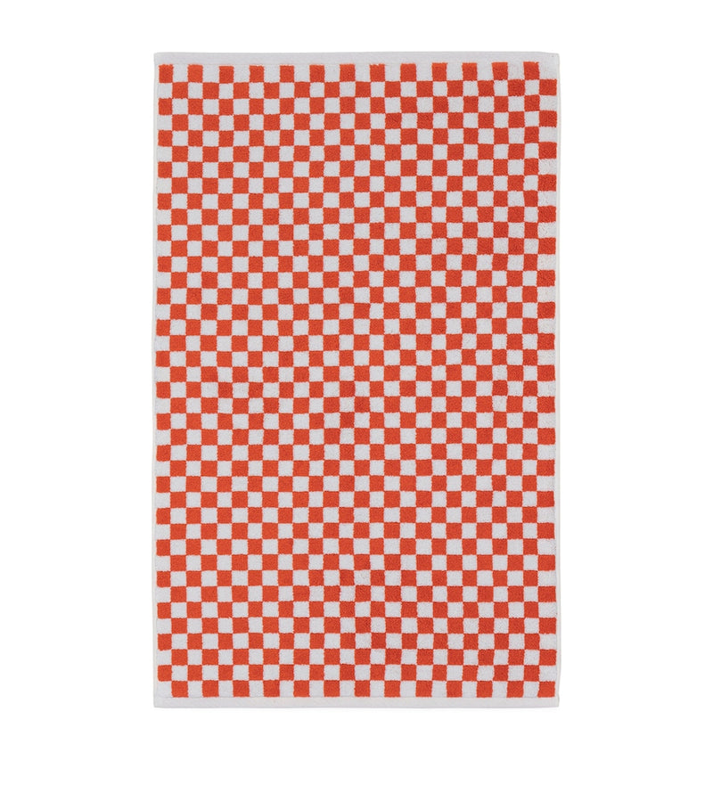 BAINA Check Beppu organic cotton bath mat 50x80cm (British brand)