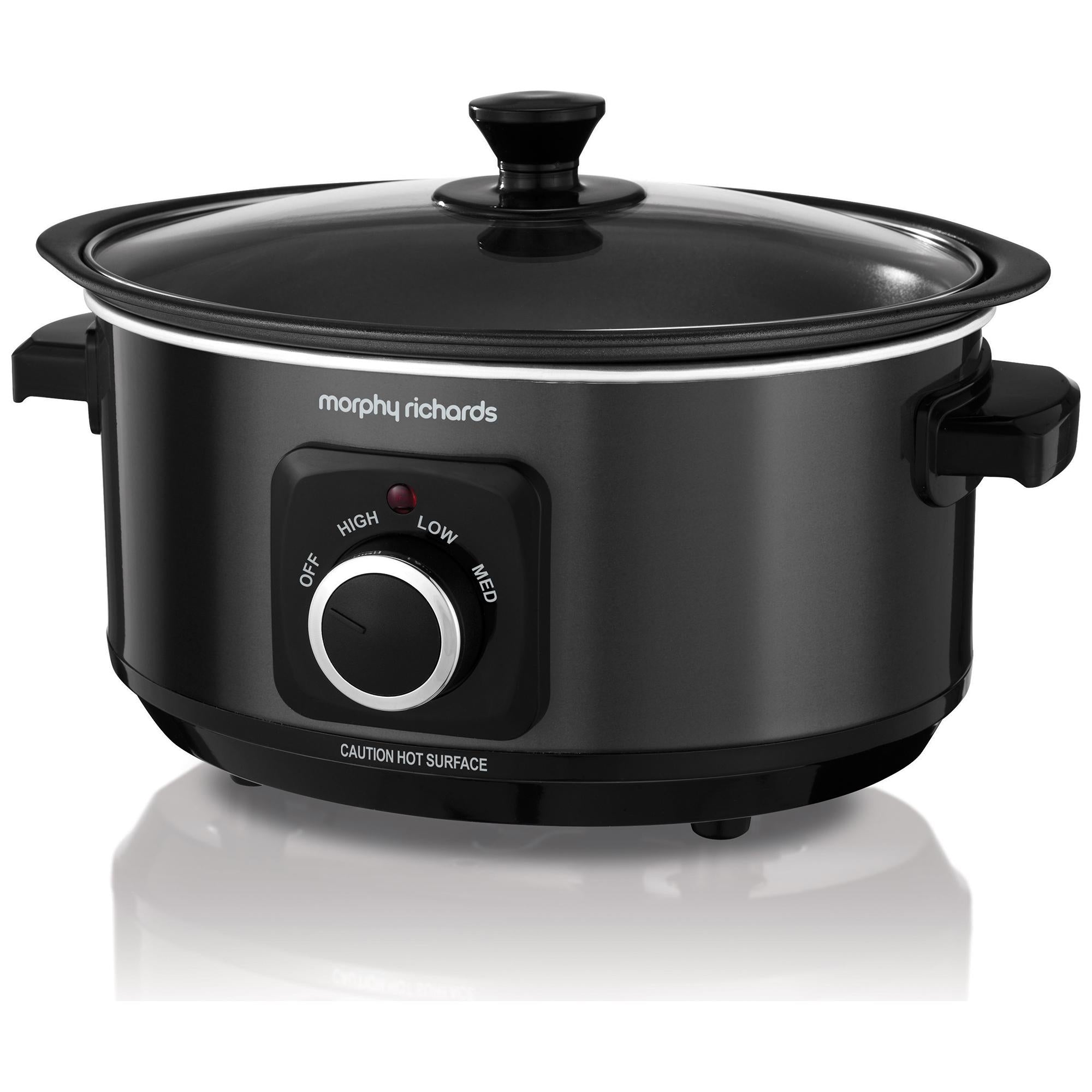 Morphy Richards 460012 Black Sear & Stew Slow Cooker GOODS Sainsburys   