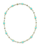 Emily P. Wheeler heart choker turquoise blue topaz, imported from the UK