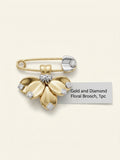 Cartier Grain de Café diamond brooch in 18ct gold (British brand)