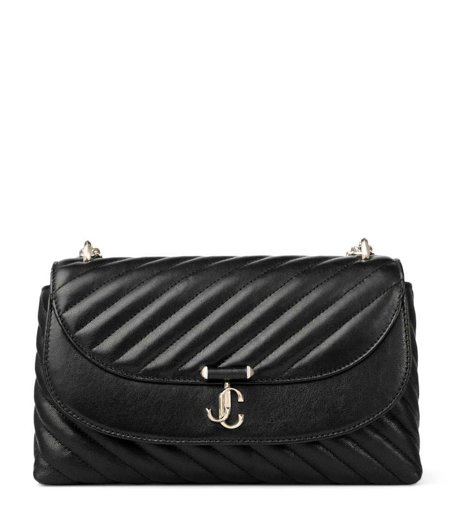 Jimmy Choo Curve cross-body bag quilted leather, imported from the UK