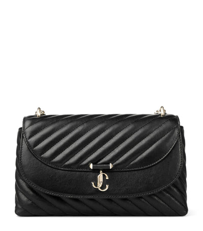 Harrods Jimmy Choo Medium Leather Curve Cross-Body Bag- Buy online at McGrocer