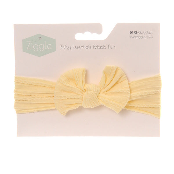Ziggle Baby Top Bow Turban Headband