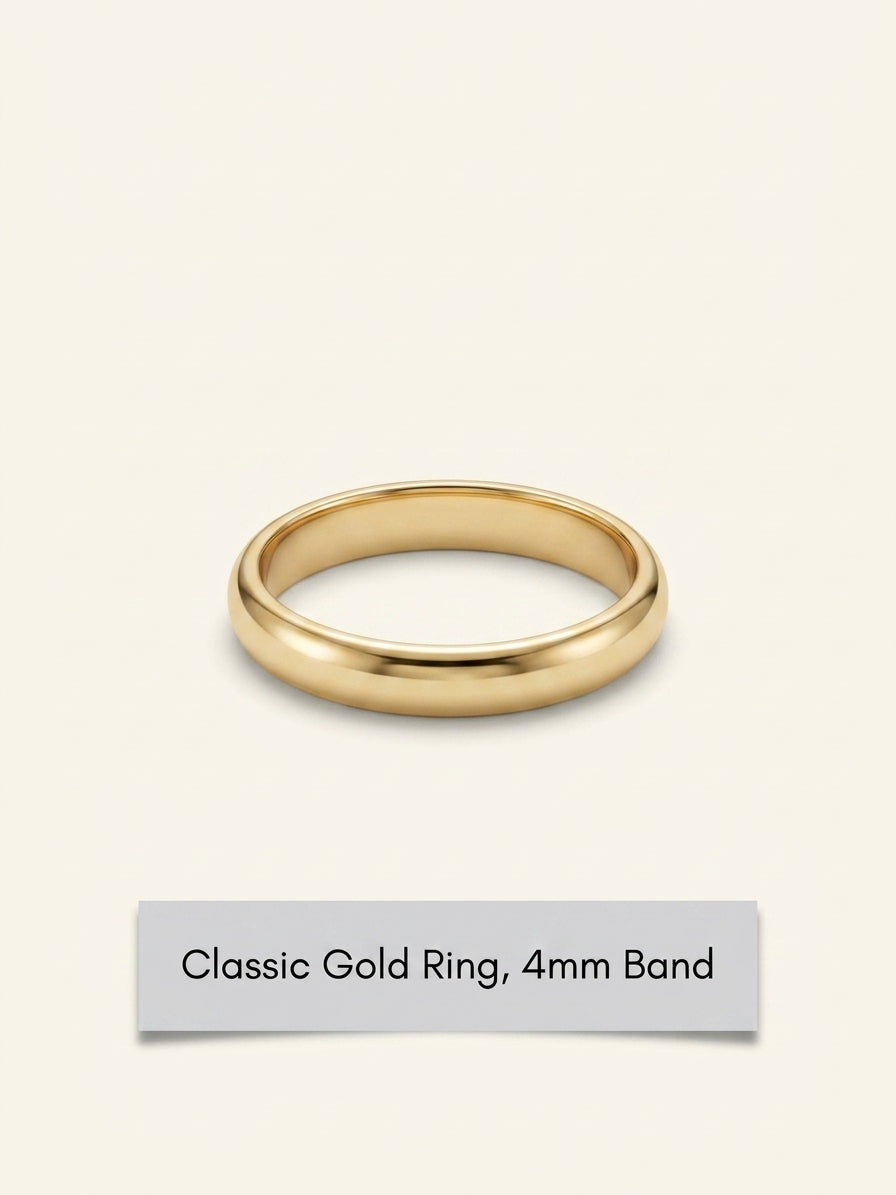 Cartier 18ct yellow-gold wedding ring 3.5mm (British brand)