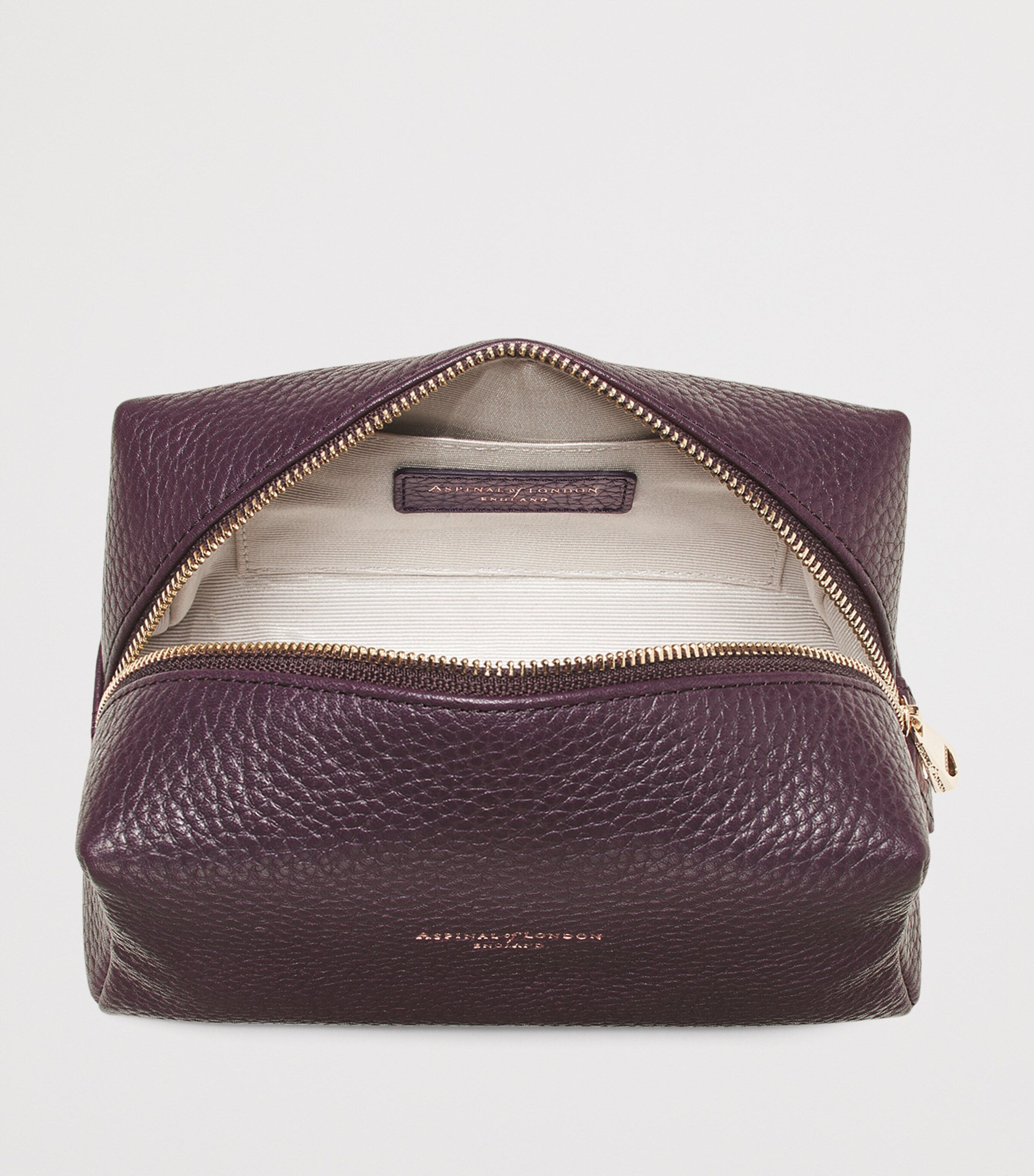 Aspinal of London medium leather cosmetic case - British product