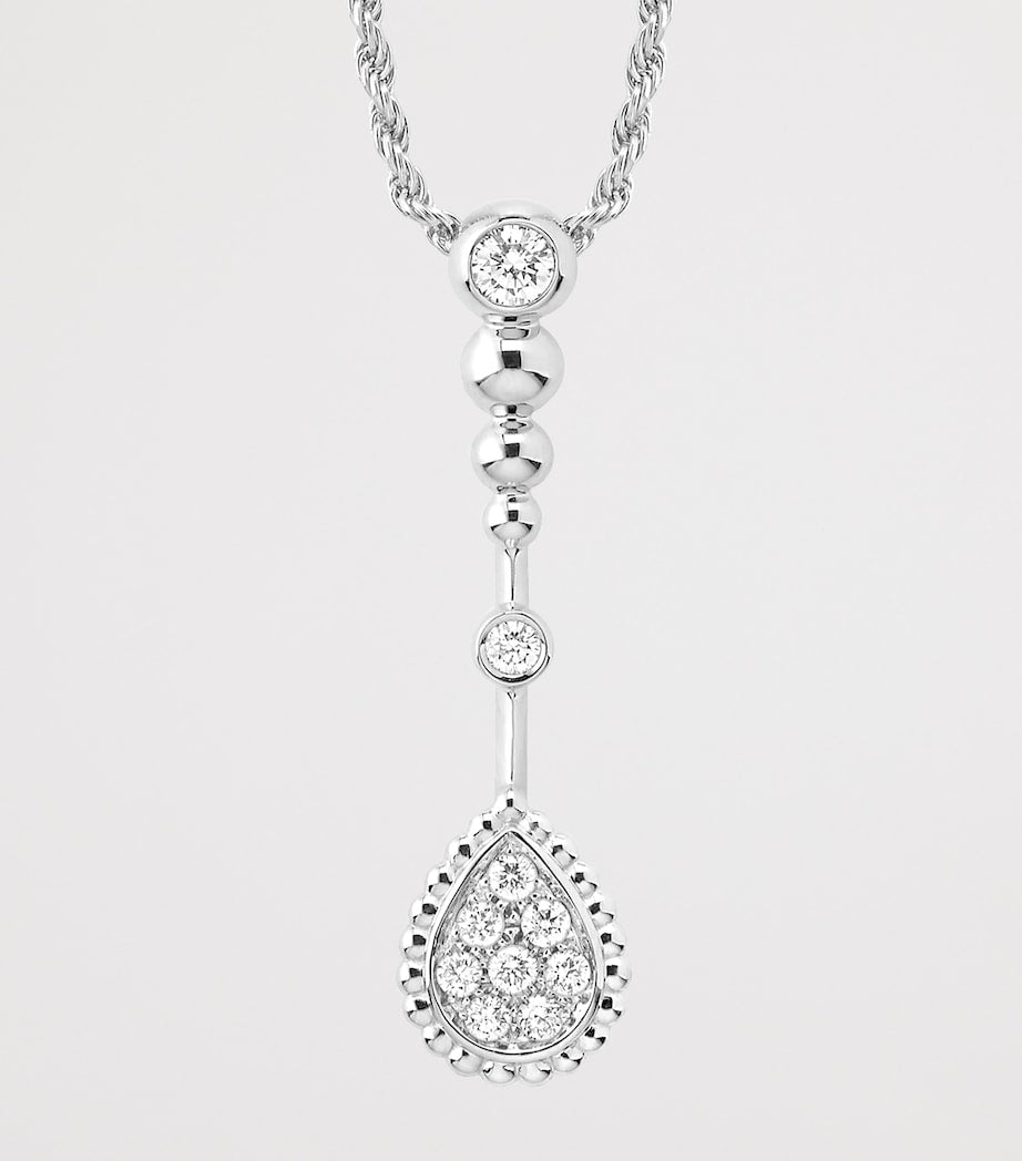 Boucheron Serpent Bohème necklace in white gold with diamonds - British product