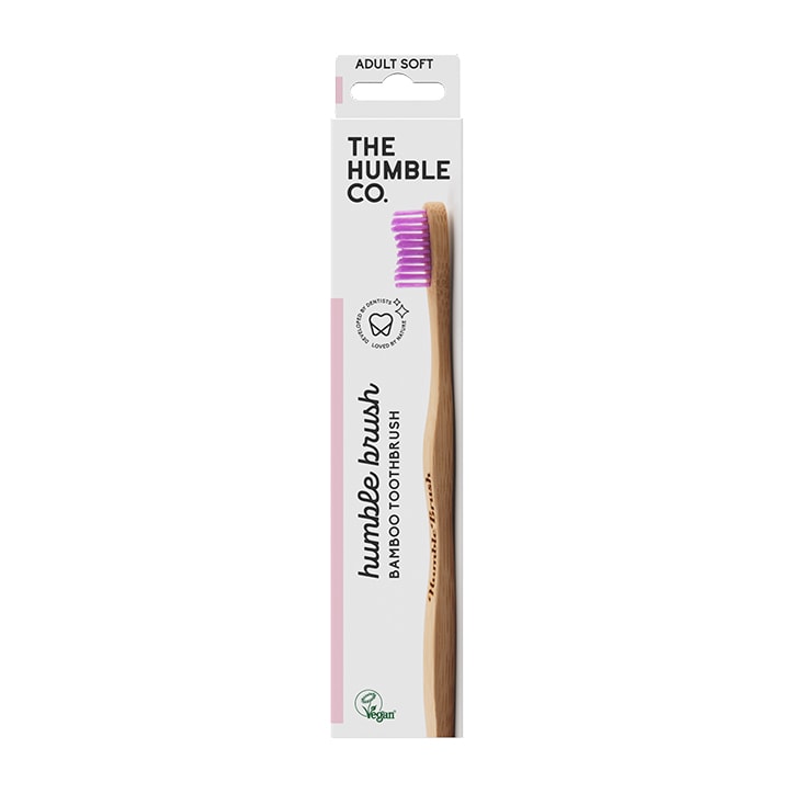 Humble Bamboo Adult Soft Bristle Toothbrush (Blue, Purple, White or Green) Toothbrushes Holland&Barrett   