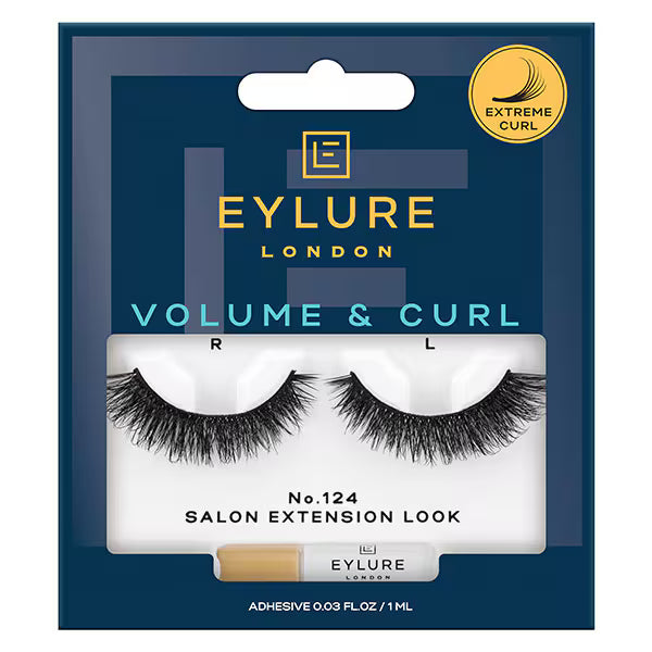 Eylure Volume & Curl 124 False Eyelashes - British product