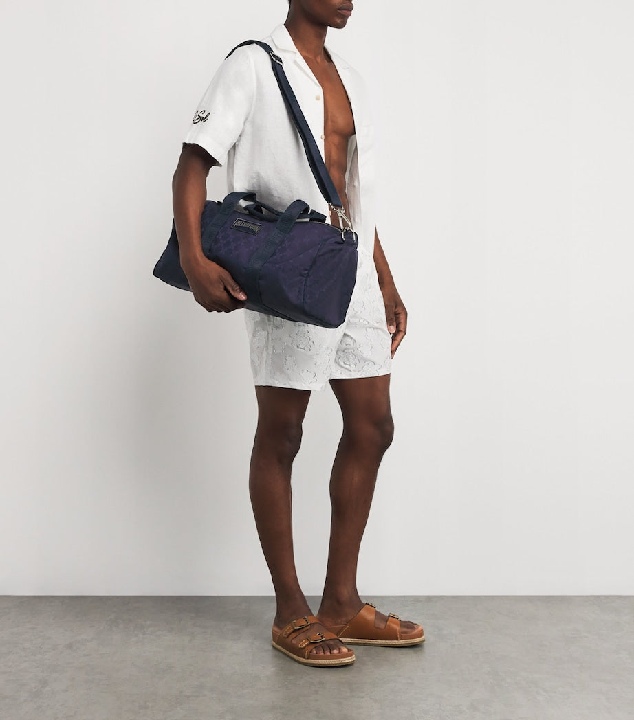 Vilebrequin 48H turtle jacquard holdall, imported from the UK
