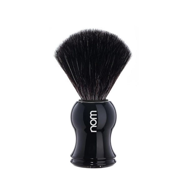 Nom GUSTAV Vegan Fibre Shaving Brush in Black GOODS Superdrug Black  