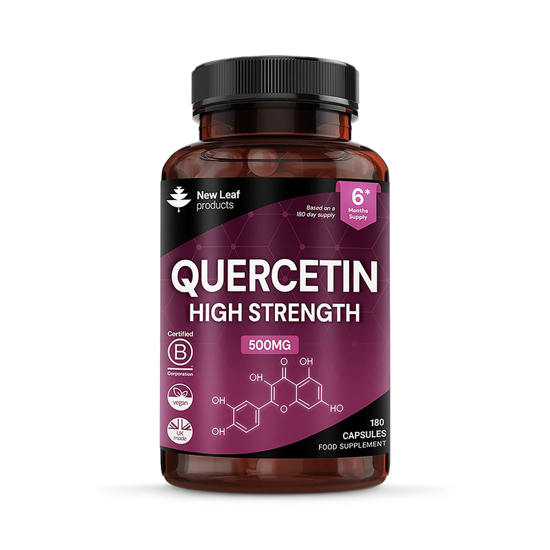 New Leaf Products Quercetin Capsules 500mg 180 capsules - British product