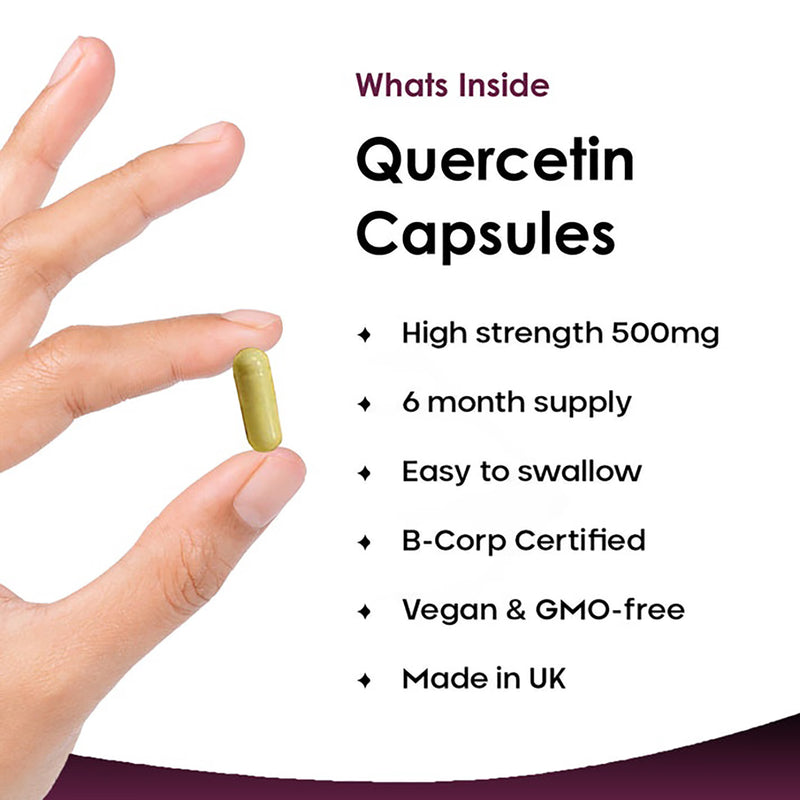 New Leaf Products Quercetin Capsules 500mg 180 capsules - British product