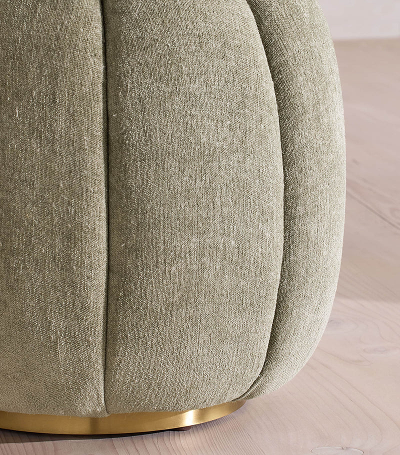 Soho Home linen chenille Sofia footstool - British product