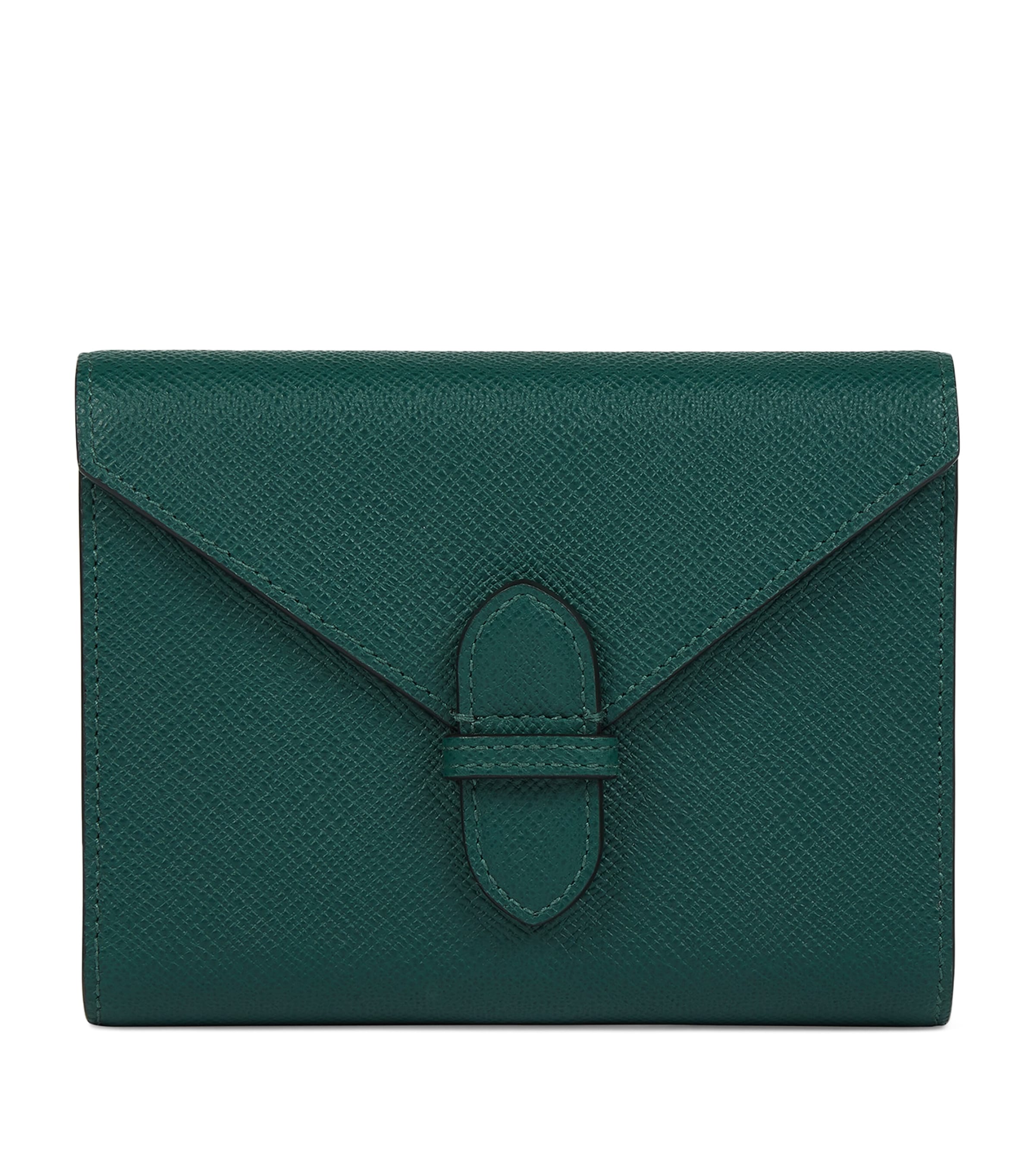 Smythson Panama dobbel kortholder i skinn (britisk merke)