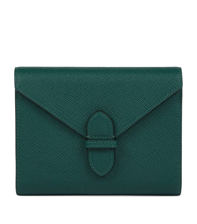Étui double pour cartes à jouer Panama en cuir Smythson