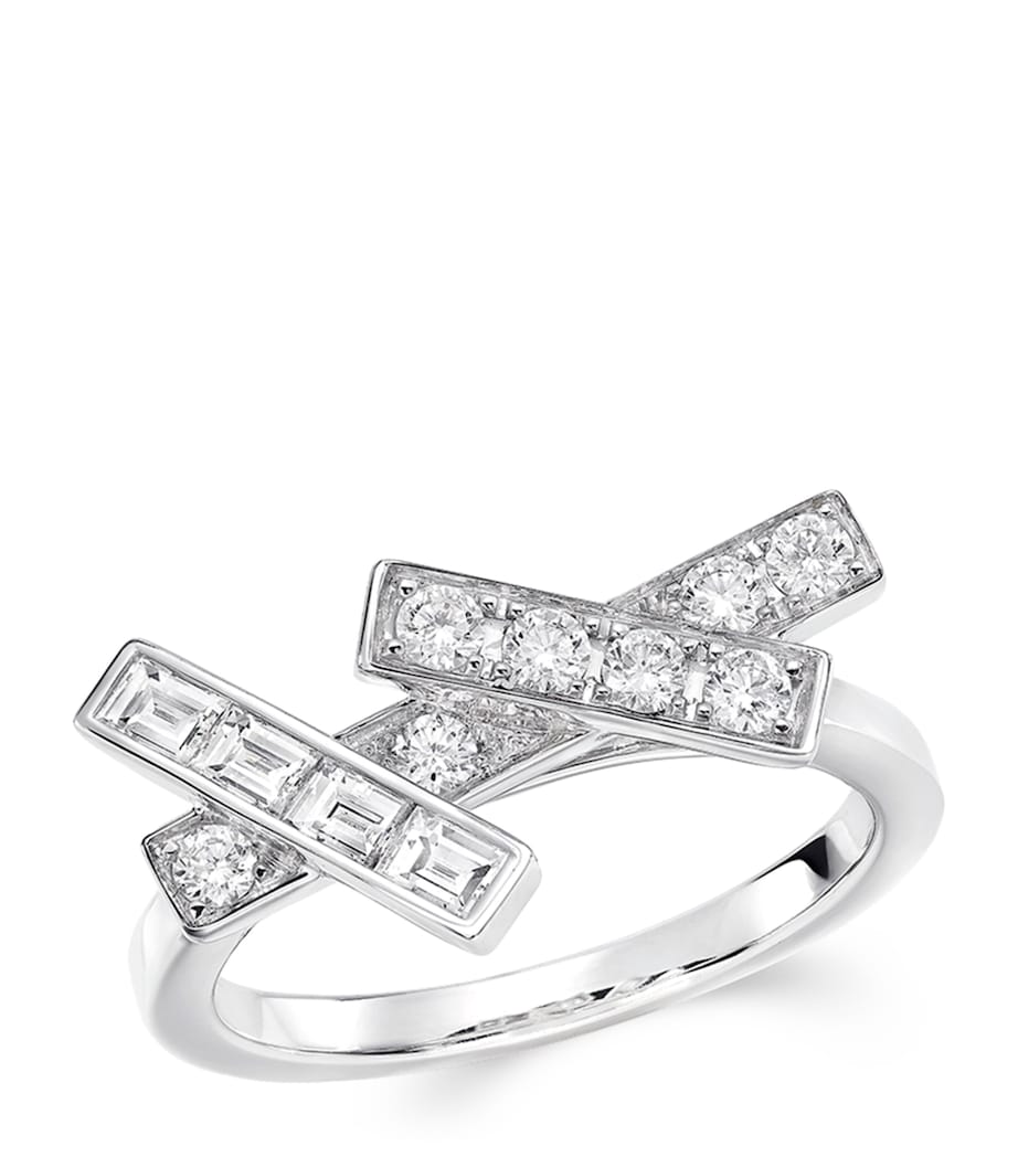 Graff white gold diamond threads ring - British product