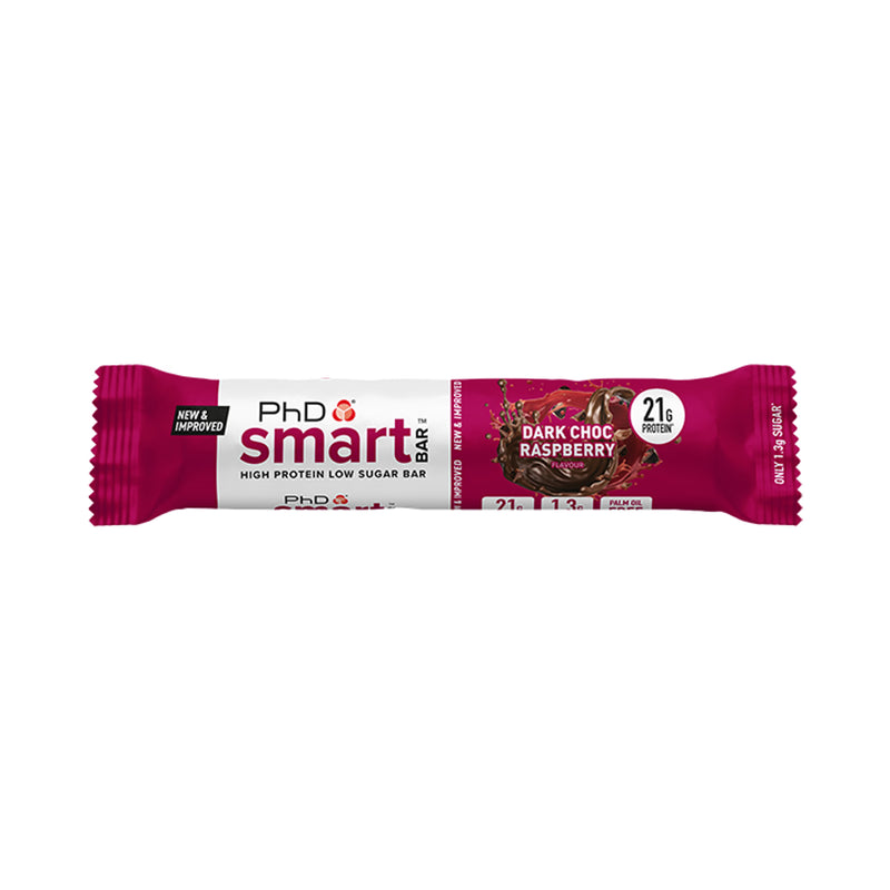 PhD protein bar dark choc raspberry 64g, UK version