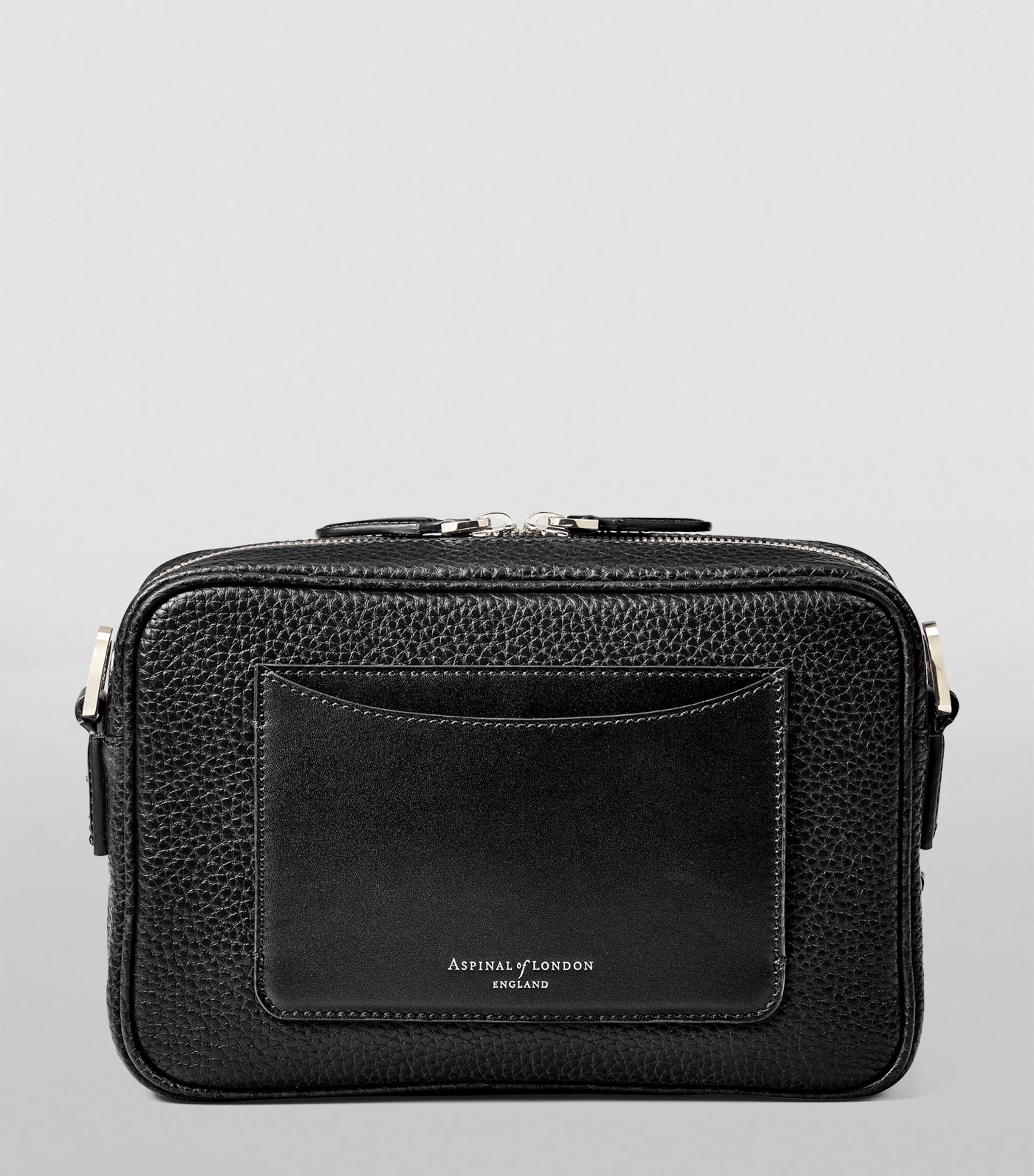 Aspinal of London Leather Reporter East West Messenger Bag, UK version