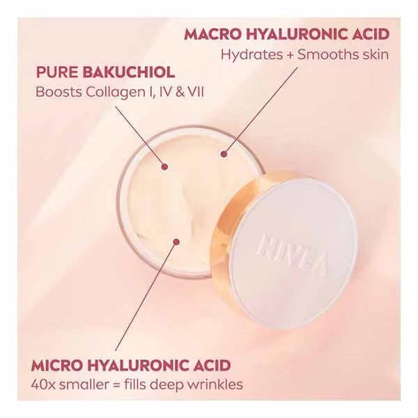 NIVEA Cellular Anti-Age Day Cream Bakuchiol 50ml, imported from the UK