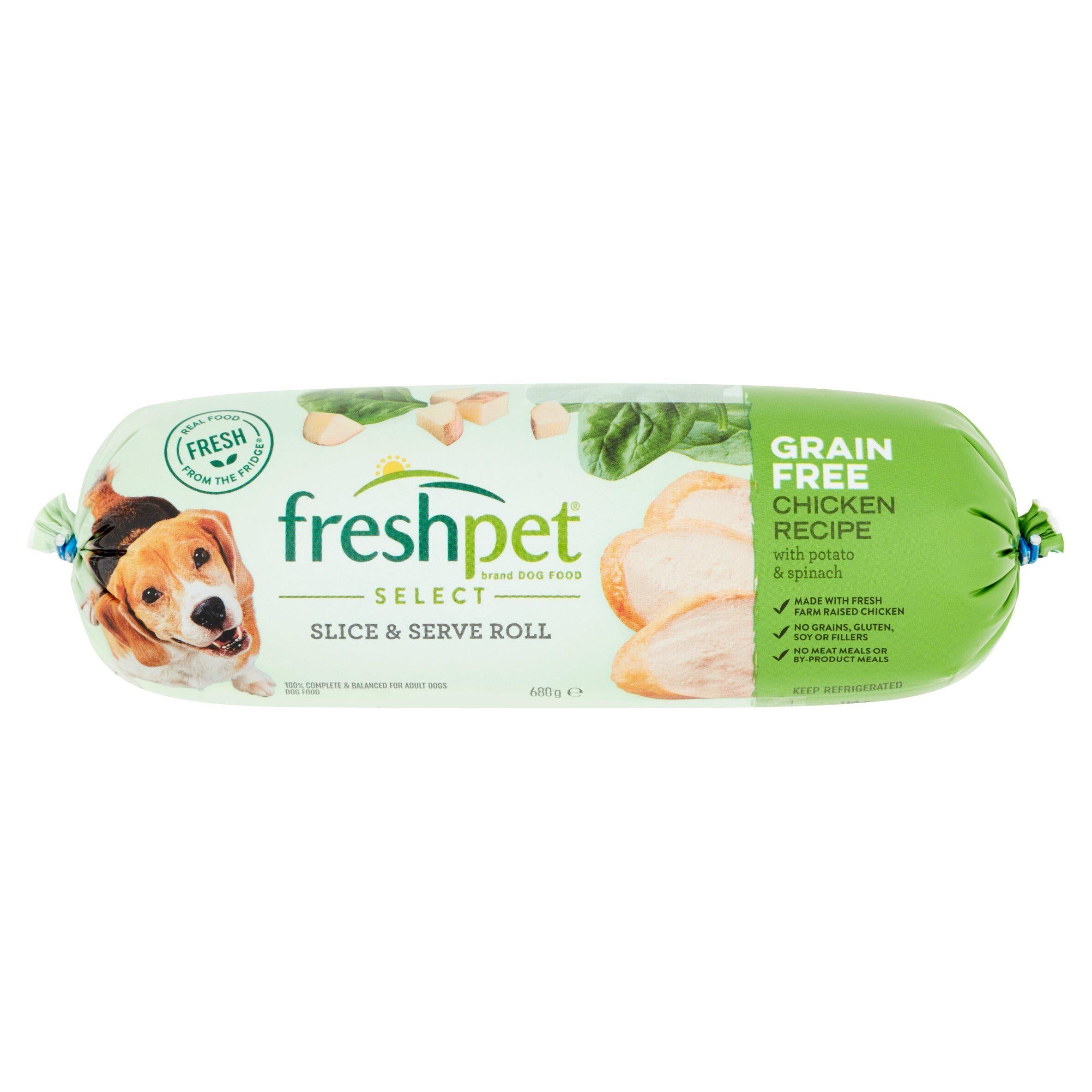 Freshpet Select Chicken Recipe with Potato & Spinach Dog Food 680g GOODS Sainsburys   