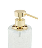ZODIAC cracked crystal soap dispenser (British brand)
