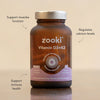 Zooki liposomal vitamin D3+K2 capsules 60 count, imported from the UK